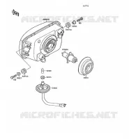 LENS(S) voor Kawasaki GPX250R 1989