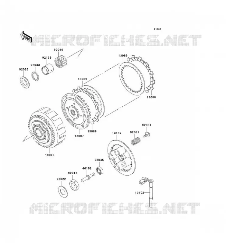 CLUTCH Kawasaki MOTOS 250 2007 NINJA 250R  EX250F7F