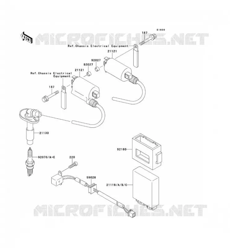 IGNITION SYSTEM Kawasaki MOTOS 250 1994 NINJA 250R  EX250-F8