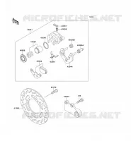 REAR BRAKE voor Kawasaki ZZR250 1990
