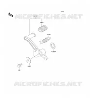 BRAKE PEDAL   TORK LINK voor Kawasaki ZZR250 2000