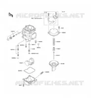 CARBURETOR PARTS voor Kawasaki ZZR250 2000