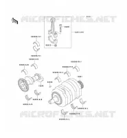 CRANKSHAFT voor Kawasaki ZZR250 2000