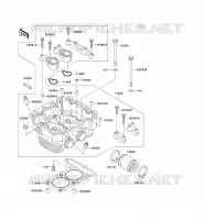 CYLINDER HEAD voor Kawasaki ZZR250 2000