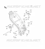 ENGINE MOUNT voor Kawasaki ZZR250 2000
