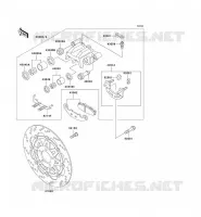 FRONT BRAKE voor Kawasaki ZZR250 2000