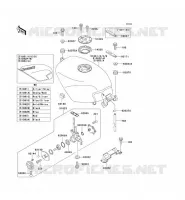 FUEL TANK voor Kawasaki ZZR250 2000