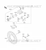REAR BRAKE voor Kawasaki ZZR250 2000