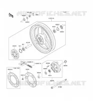 REAR WHEEL   CHAIN voor Kawasaki ZZR250 2000