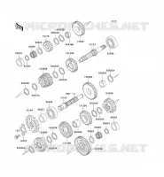 TRANSMISSION voor Kawasaki ZZR250 2000