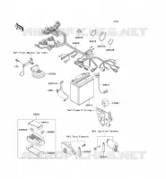 CHASSIS ELECTRICAL EQUIPMENT voor Kawasaki ZZR250 2001