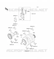 CRANKSHAFT voor Kawasaki ZZR250 2001