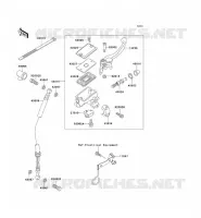 FRONT MASTER CYLINDER voor Kawasaki ZZR250 2001