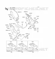 LOWER COWLING voor Kawasaki ZZR250 2001