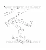 SWINGARM voor Kawasaki ZZR250 2001