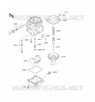 CARBURETOR PARTS voor Kawasaki ZZR250 2003