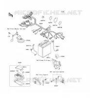 CHASSIS ELECTRICAL EQUIPMENT voor Kawasaki ZZR250 2003
