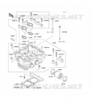 CYLINDER HEAD voor Kawasaki ZZR250 2003