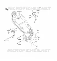 ENGINE MOUNT voor Kawasaki ZZR250 2003