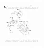 FENDER voor Kawasaki ZZR250 2003