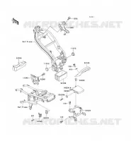 FRAME PARTS (COUVERTURE) voor Kawasaki ZZR250 2003