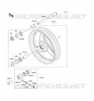 FRONT HUB voor Kawasaki ZZR250 2003
