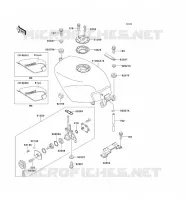 FUEL TANK voor Kawasaki ZZR250 2003