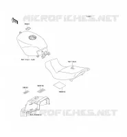 LABELS voor Kawasaki ZZR250 2003