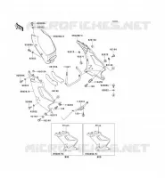 LOWER COWLING voor Kawasaki ZZR250 2003