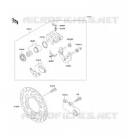REAR BRAKE voor Kawasaki ZZR250 2003