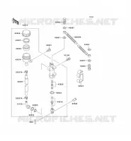 REAR MASTER CYLINDER voor Kawasaki ZZR250 2003