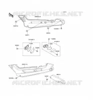 SIDE COVERS   CHAIN COVER voor Kawasaki ZZR250 2003