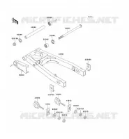 SWINGARM voor Kawasaki ZZR250 2003