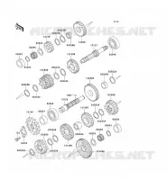 TRANSMISSION voor Kawasaki ZZR250 2003