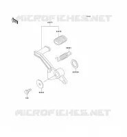 BRAKE PEDAL voor Kawasaki ZZR250 2003