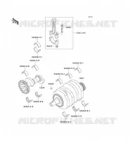 CRANKSHAFT voor Kawasaki ZZR250 2003