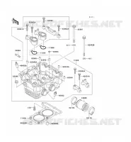 CYLINDER HEAD voor Kawasaki ZZR250 2003