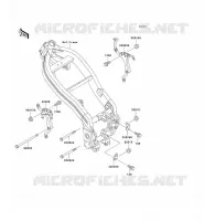 ENGINE MOUNT voor Kawasaki ZZR250 2003