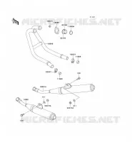 EXHAUST voor Kawasaki ZZR250 2003