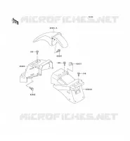 FENDER voor Kawasaki ZZR250 2003