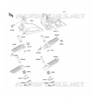 FOOTREST voor Kawasaki ZZR250 2003