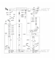 FRONT FORK voor Kawasaki ZZR250 2003