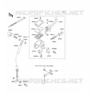 FRONT MASTER CYLINDER voor Kawasaki ZZR250 2003
