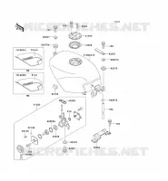 FUEL TANK voor Kawasaki ZZR250 2003