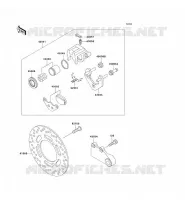 REAR BRAKE voor Kawasaki ZZR250 2003