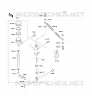 REAR MASTER CYLINDER voor Kawasaki ZZR250 2003