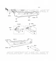 SIDE COVERS   CHAIN COVER voor Kawasaki ZZR250 2003