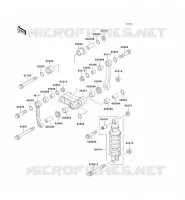 SUSPENSION   SHOCK ABSORBER voor Kawasaki ZZR250 2003