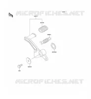 BRAKE PEDAL   TORK LINK voor Kawasaki ZZR250 2003
