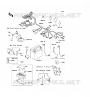 CHASSIS ELECTRICAL EQUIPMENT voor Kawasaki ZZR250 2003